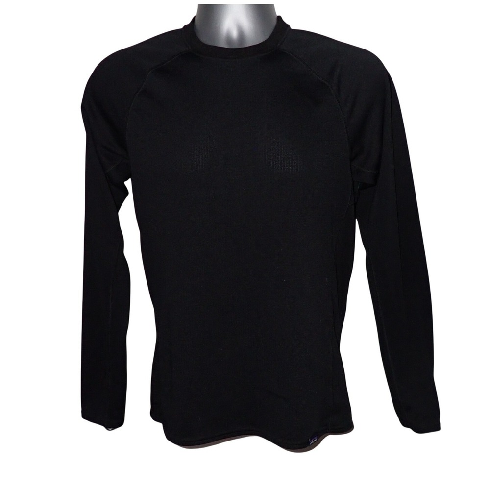 Patagonia Men's Capilene Midweight Baselayer Polartec Black S Hike Trail Ski